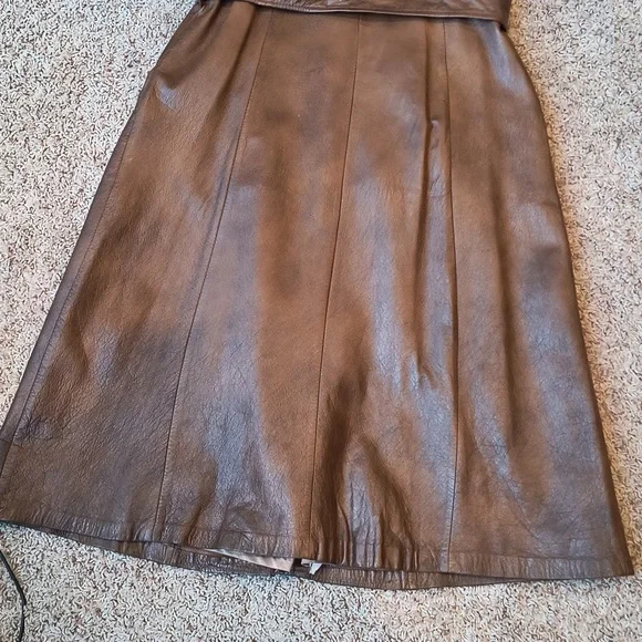 VTG Leather Trench, 16